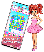 girl width phone