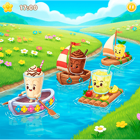 water and candy ship